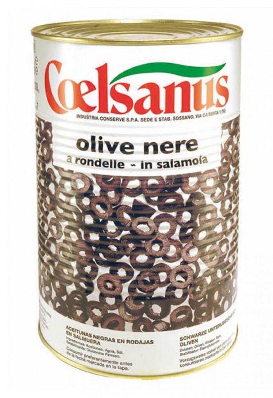 Olives noires en rondelles 